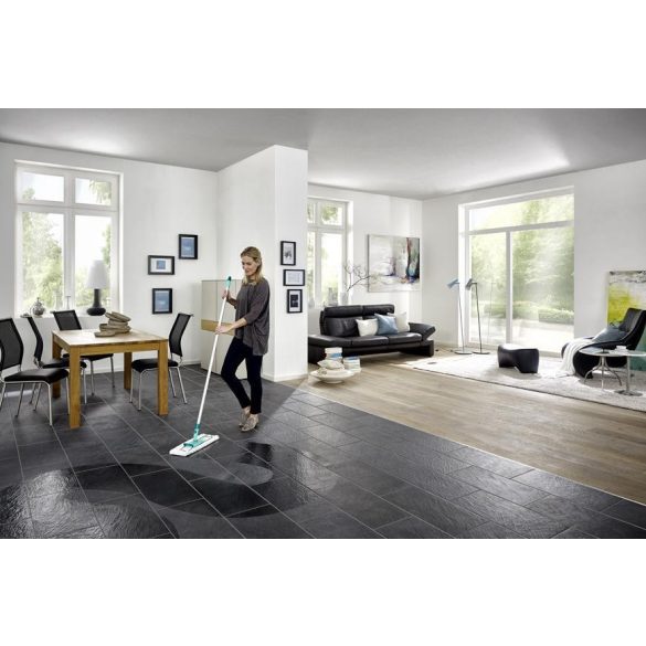 Felmosó, Leifheit 55045 Profi MicroDuo, 42 cm, alumínium rúddal, Click-System kompatibilis, mozgatható csukló, cserélhető huzat