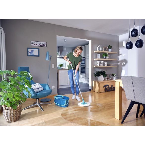 Felmosófej, Leifheit Clean Twist Disc Mop 52095, mikroszálas, pótfej, csempe- és kőpadlókhoz ideális