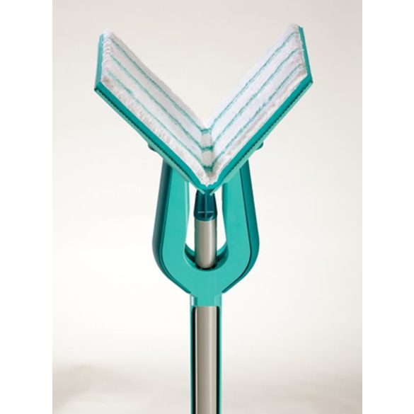 Felmosó, Leifheit 56553 Picobello M Micro Duo, 33 cm, mikroszálas, csavaró mechanizmus, mozgatható csukló, tépőzáras rögzítés, mosógépben mosható