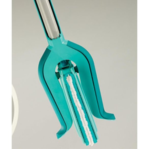 Felmosó, Leifheit 56553 Picobello M Micro Duo, 33 cm, mikroszálas, csavaró mechanizmus, mozgatható csukló, tépőzáras rögzítés, mosógépben mosható