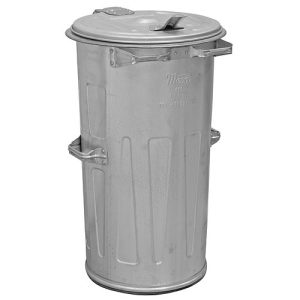 Kültéri fém szemetes kuka - 110 literes