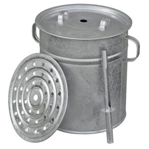 Befőzőfazék, Kovotvar Rex, 30 l, 32 cm átmérő, 38 cm magas, hőmérő tokkal, fedővel és betéttel