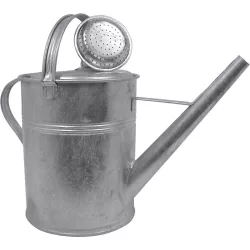   Kerti locsolókanna, Kovotvar KKG, szürke, 9 l, horganyzott, fém, öntözőrózsával