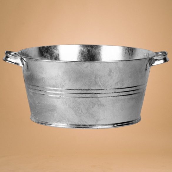 Lavór, Kovotvar 40 UR4, ezüst, 16 l, horganyzott acél, átmérő: 41,5 cm, magasság: 20,5 cm, kerek