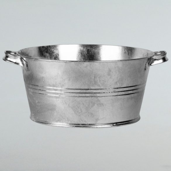 Lavór, Kovotvar 40 UR4, ezüst, 16 l, horganyzott acél, átmérő: 41,5 cm, magasság: 20,5 cm, kerek