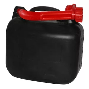 Üzemanyagkanna, Strend Pro Max, 20 l, fekete, műanyag, kiöntőcsővel, benzinhez és gázolajhoz