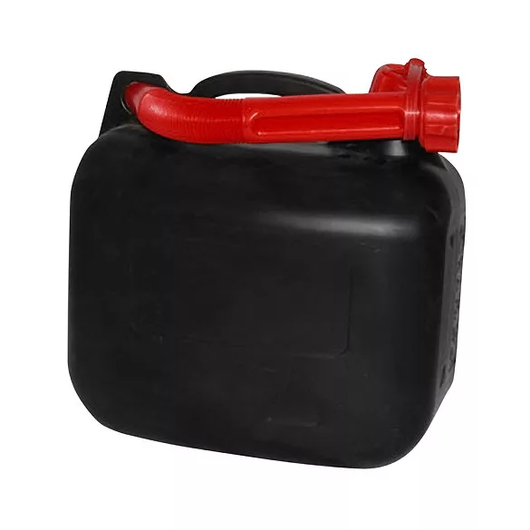 Üzemanyagkanna, Strend Pro Max, 20 l, fekete, műanyag, kiöntőcsővel, benzinhez és gázolajhoz