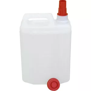Üzemanyagkanna, ICS M82220, 20 l, fehér, műanyag, csavaros kupakkal, kiöntőcsővel, folyadékhoz, vegyszerhez és üzemanyaghoz