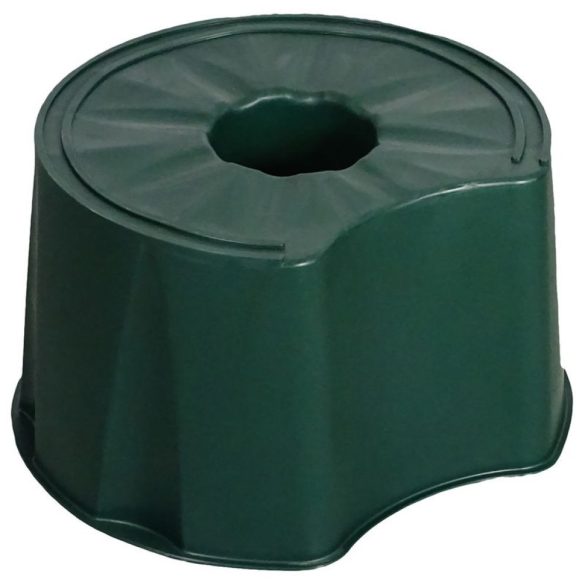 Esővízgyűjtő tartályállvány, ICS M150001V Ecotank, zöld, 210–300 l tartályhoz, kör alakú, műanyag, UV-álló, fagyálló
