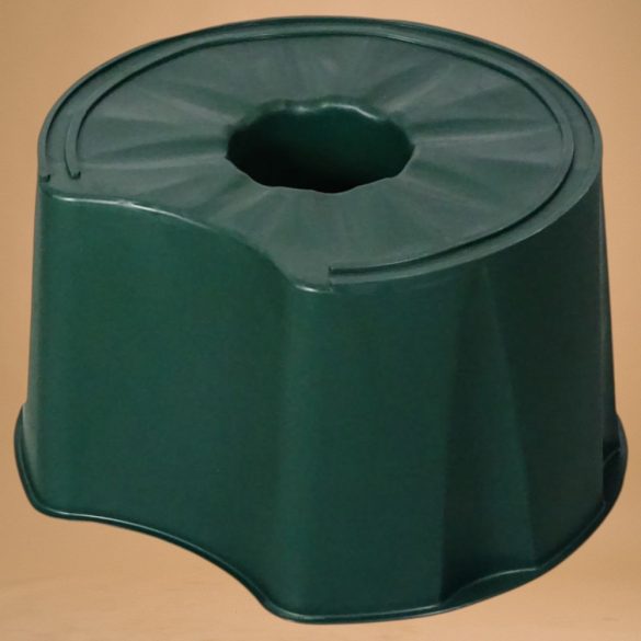 Esővízgyűjtő tartályállvány, ICS M150001V Ecotank, zöld, 210–300 l tartályhoz, kör alakú, műanyag, UV-álló, fagyálló
