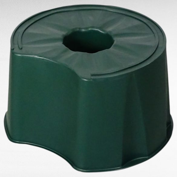 Esővízgyűjtő tartályállvány, ICS M150001V Ecotank, zöld, 210–300 l tartályhoz, kör alakú, műanyag, UV-álló, fagyálló