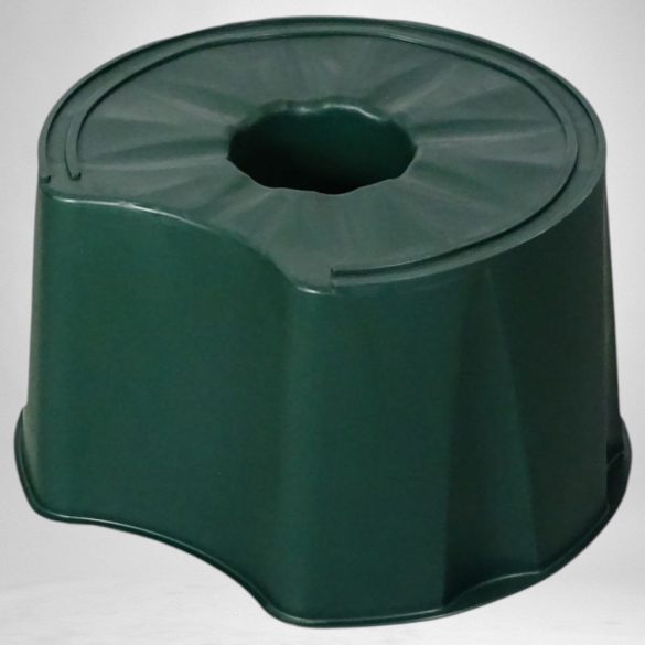 Esővízgyűjtő tartályállvány, ICS M150001V Ecotank, zöld, 210–300 l tartályhoz, kör alakú, műanyag, UV-álló, fagyálló