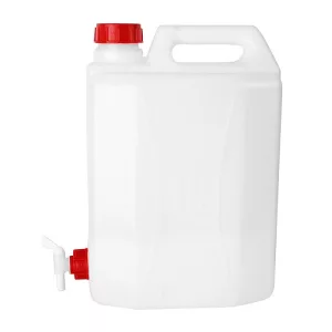 Üzemanyagkanna, ICS M82220R, 20 l, fehér, műanyag, csavaros kupakkal, kifolyószeleppel, folyadékhoz, vegyszerhez és üzemanyaghoz