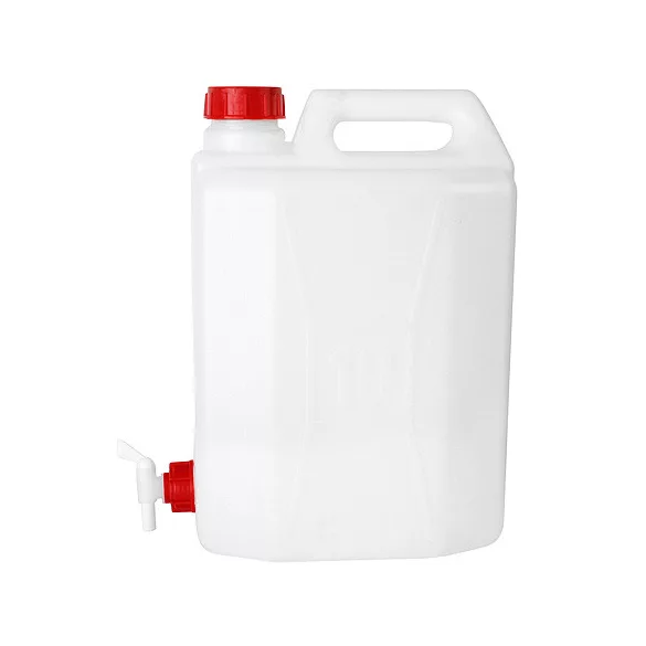 Üzemanyagkanna, ICS M82220R, 20 l, fehér, műanyag, csavaros kupakkal, kifolyószeleppel, folyadékhoz, vegyszerhez és üzemanyaghoz