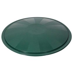   Esővízgyűjtő fedél, ICS M150010V Ecotank, zöld, átmérő: 78 cm, 210–300 l tartályhoz, műanyag, UV-álló, fagyálló, peremre pattintható