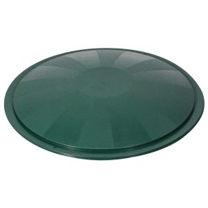 Esővízgyűjtő fedél, ICS M150010V Ecotank, zöld, átmérő: 78 cm, 210–300 l tartályhoz, műanyag, UV-álló, fagyálló, peremre pattintható