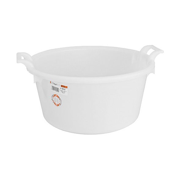 Lavór, ICS P9052, fehér, 30 l, műanyag, átmérő: 52 cm, magasság: 24 cm, kerek
