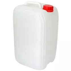   Élelmiszeripari kanna, J. P. Plast KE-20, fehér, polietilén (HDPE), UN 3H1/Y minősítésű, Euro kivitel, K63 zárószerkezet