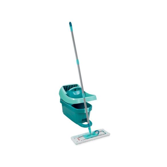 Felmosó szett, Leifheit 55096 Wiper Press Profi XL Mobile, 42 cm felmosófej, 8 l vödör, mikroszálas, cserélhető huzat, csavarórendszerrel