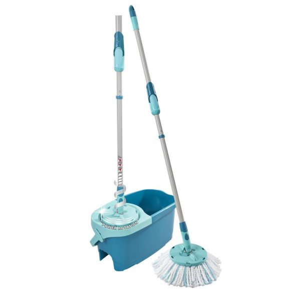 Felmosó szett, Leifheit 52101 Clean Twist Disc Mop Ergo, 20 l, mikroszálas, forgókamrával, ergonomikus vödörrel, rugalmas csuklóval