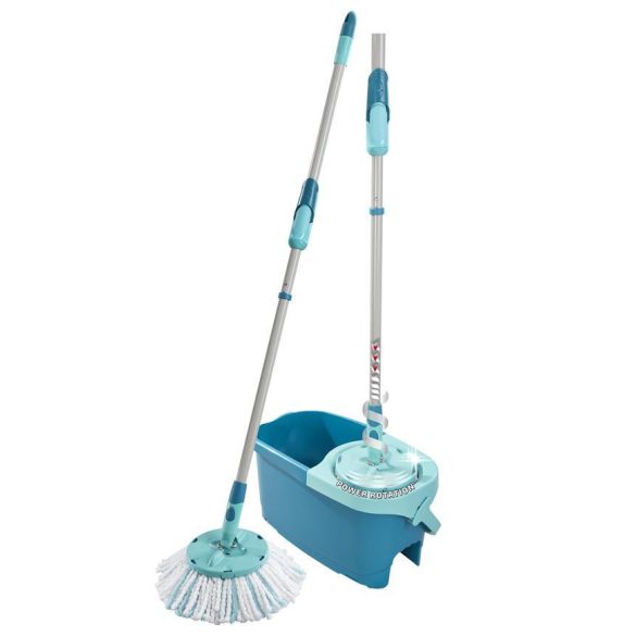 Felmosó szett, Leifheit 52101 Clean Twist Disc Mop Ergo, 20 l, mikroszálas, forgókamrával, ergonomikus vödörrel, rugalmas csuklóval