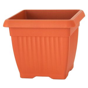 Műanyag virágcserép, Profperplast, terrakotta, 45 x 45 cm, magasság: 35 cm, 42 l, négyzetes