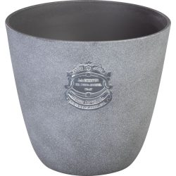   Műanyag virágcserép, Strend Pro Garden, szürke, átmérő: 28,5 cm, magasság: 26 cm, 10,5 l, kerek