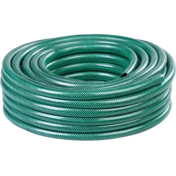 Kerti locsolótömlő, Strend Pro Garden Economic, zöld, 3/4", 15 m, 20 bar, PVC, UV-álló, -5°C és +65°C között hőálló