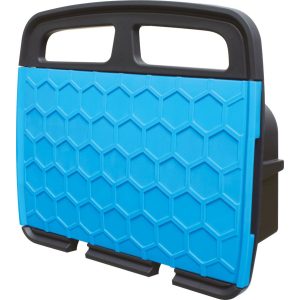 Fali tömlődob, Aquacraft 990272 Deluxe, kék/fekete, tömlő nélkül, maximum 30 m 1/2″ tömlőhöz, szekrénnyel, tartozéktárolóval, falra szerelhető