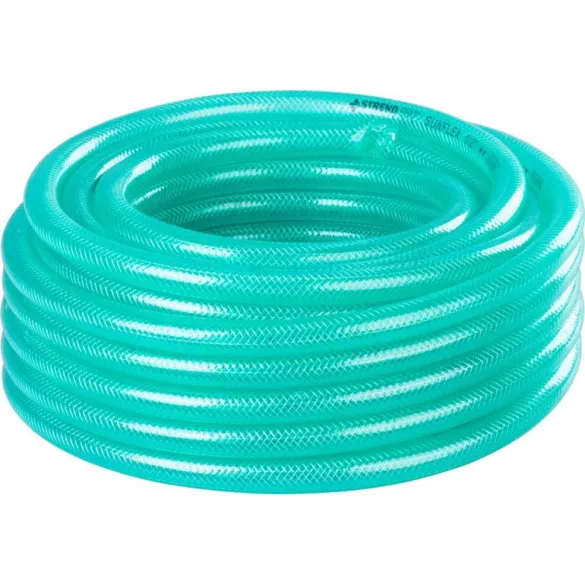 Kerti locsolótömlő, Strend Pro Garden Sunflex, türkiz, 5/8", 25 m, 22 bar, csavarodásgátló, PVC, sérülésálló, -5°C és +65°C között hőálló