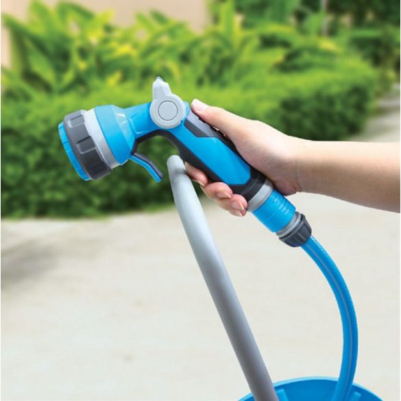 Kerti locsolópisztoly, Aquacraft ErgoPLUS Multi-Jet 770480, kék/fekete, 3 funkciós, állítható vízáram, fémházas