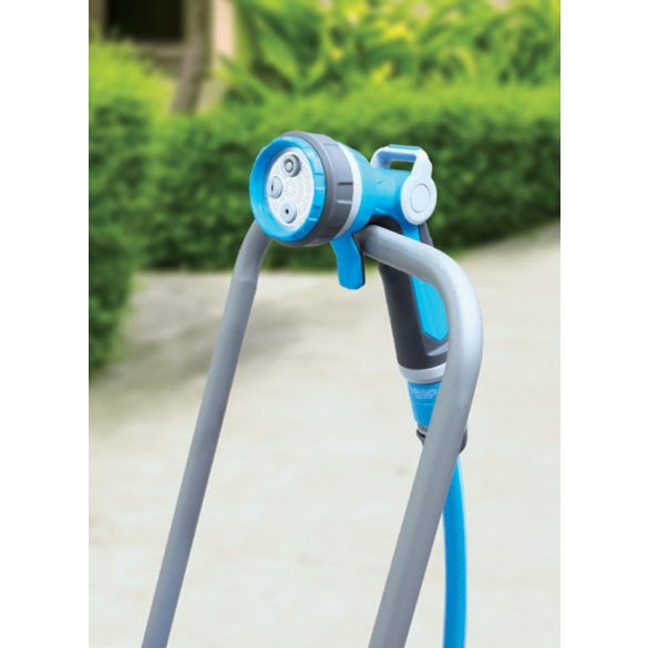 Kerti locsolópisztoly, Aquacraft ErgoPLUS Multi-Jet 770480, kék/fekete, 3 funkciós, állítható vízáram, fémházas