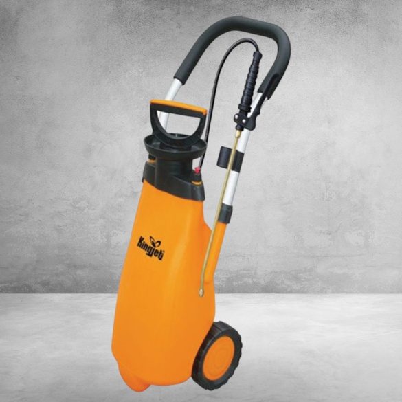 Gurulós permetező, Kingjet WS, 12 liter, sárga, gurulós, állítható szórófejjel, könnyen mozgatható