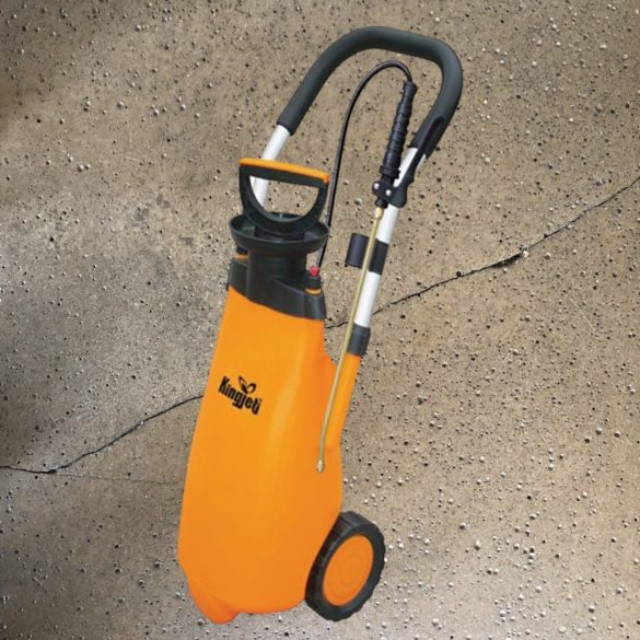 Gurulós permetező, Kingjet WS, 12 liter, sárga, gurulós, állítható szórófejjel, könnyen mozgatható