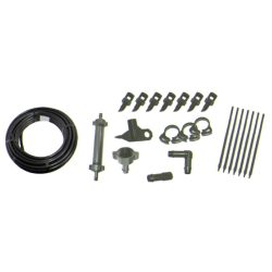   Kerti locsolótömlő öntözőkészlettel, Strend Pro Garden TS7107, fekete, 20 m, 33 db-os készlet, csepegtető öntözéshez, 13 mm tömlővel, bilincsekkel és szűrővel