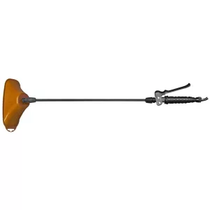 Permetező rúd, Kingjet permetezőhöz, 50 cm, fekete-barna, üvegszálas, markolattal, állítható fúvókával, gyomirtó haranggal, univerzális gyorscsatlakozó