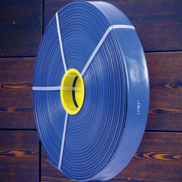 Kerti locsolótömlő, Strend Pro Garden ST.LayFLAT, kék, 2", 20 m, 5 bar, lapos, PVC, -5°C és +65°C között hőálló