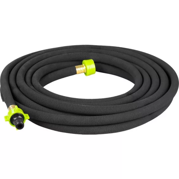 Kerti locsolótömlő, Strend Pro Garden, fekete, 1/2", 7,5 m, 3-6 bar, szivárgó, csatlakozókkal, csepegtető öntözéshez, -5°C és +50°C között hőálló, bővíthető