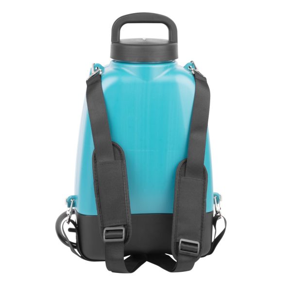 Akkumulátoros permetező, Evika EJ80, 8 liter, kék, vízálló kapcsolós, fém szórókarral, háti pántos