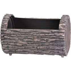   Műanyag virágláda, Strend Pro Garden Woodeff, barna, 35 x 22 cm, magasság: 20 cm, fatörzs formájú, 7,5 l, fahatású