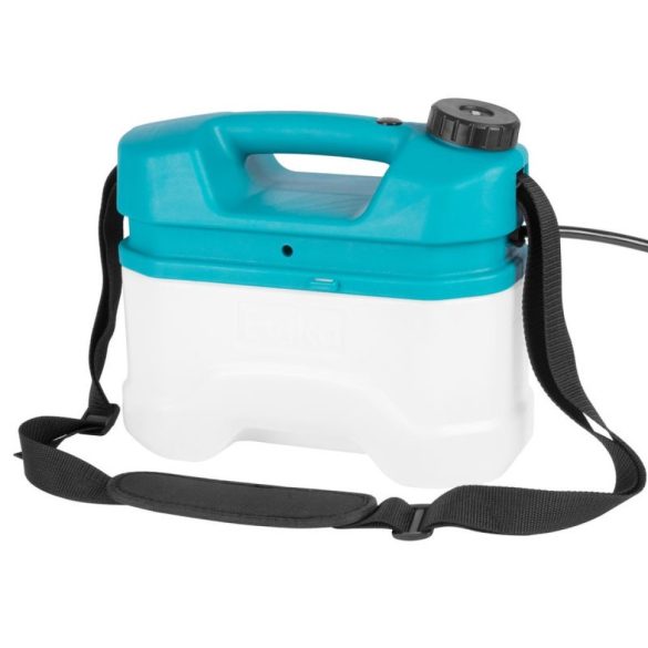 Akkumulátoros permetező, Evika JC50 permetező, 5 liter, fehér, teleszkópos szórókarral, vállpántos, USB-töltés