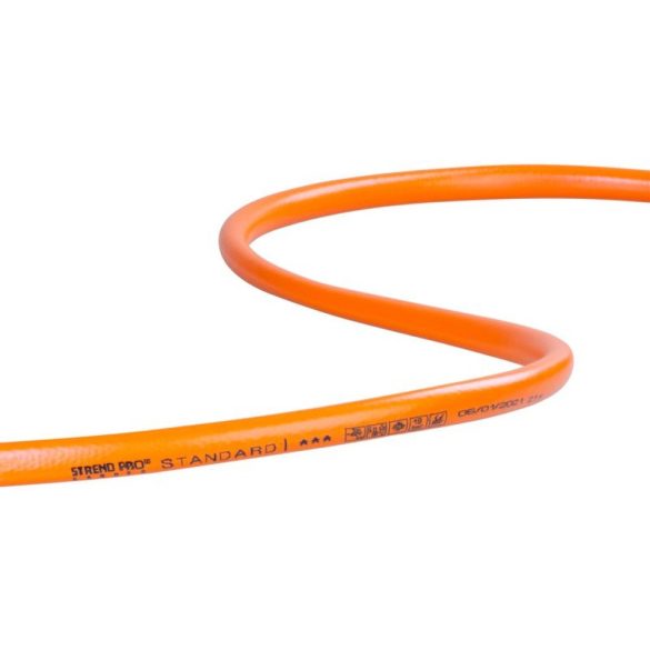 Kerti locsolótömlő, Strend Pro Garden Standard, narancssárga, 1”, 35 m, 18 bar, háromrétegű PVC, repedésálló, -5°C és +50°C között hőálló