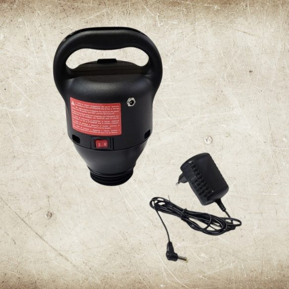 Permetező pumpa, Dimartino Electra 3512, fekete, akkumulátoros, elektromos, ABS műanyag, hálózatról tölthető