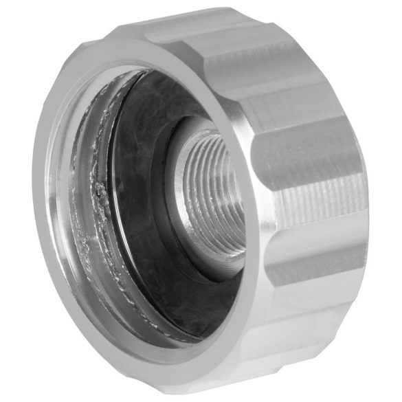 IBC tartály kifolyószűkítő, Strend Pro Garden, ezüst, alumínium, 60 mm - 3/4", belső menetes