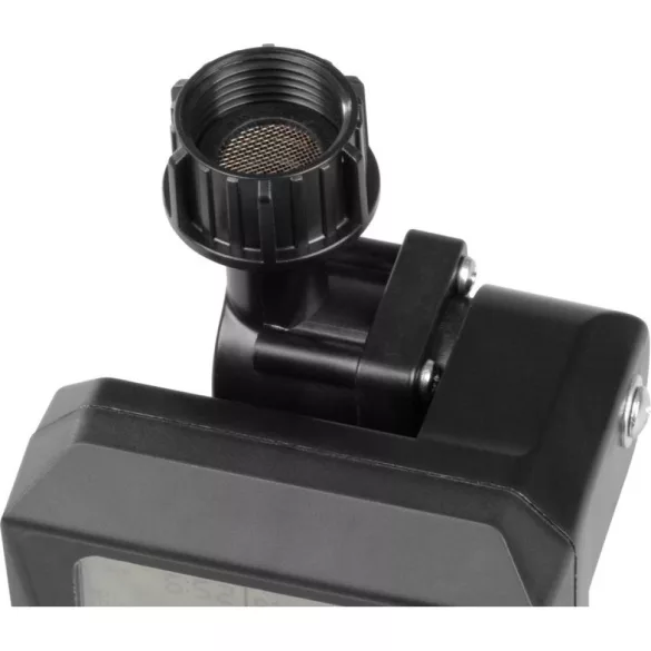 Digitális locsolóidőzítő, Strend Pro Garden, sötétszürke, digitális, LCD kijelző, 1 kimenet, 1-1380 perc időzítés, automata és kézi, 3/4" menethez, 1/2" gyorscsatlakozó, napi 3 öntözés
