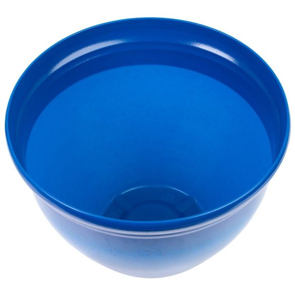 Műanyag virágcserép, Strend Pro Garden, kék, átmérő: 38 cm, magasság: 28,5 cm, 15 l, mázas hatású, kerek