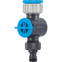   Kerti szűrőadapter, Aquacraft 550267, szürke, bemenet: 1", kimenet: 3/4", kerti öntözéshez, rozsdamentes acél szűrő, maximum 40 l/perc vízhozam, műanyag ház