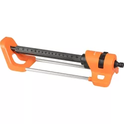   Kerti locsolófej, Strend Pro Garden BJ4617, fekete/narancssárga, oszcilláló, 16 fúvóka, 180°-ig állítható, maximum 4 bar, 250 m2 öntözési terület