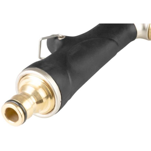 Kerti locsolópisztoly, Strend Pro Garden BJ4038T, fekete/ezüst, 2 funkcós, állítható vízáram, cink ötvözet