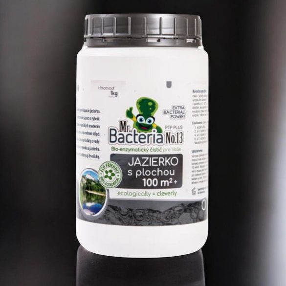 Tavi baktérium, Mr.Bacteria No.13, 1000 g, 100 m2 feletti tavakhoz, bio-enzimatikus, növény- és állatbarát, algamentesítő